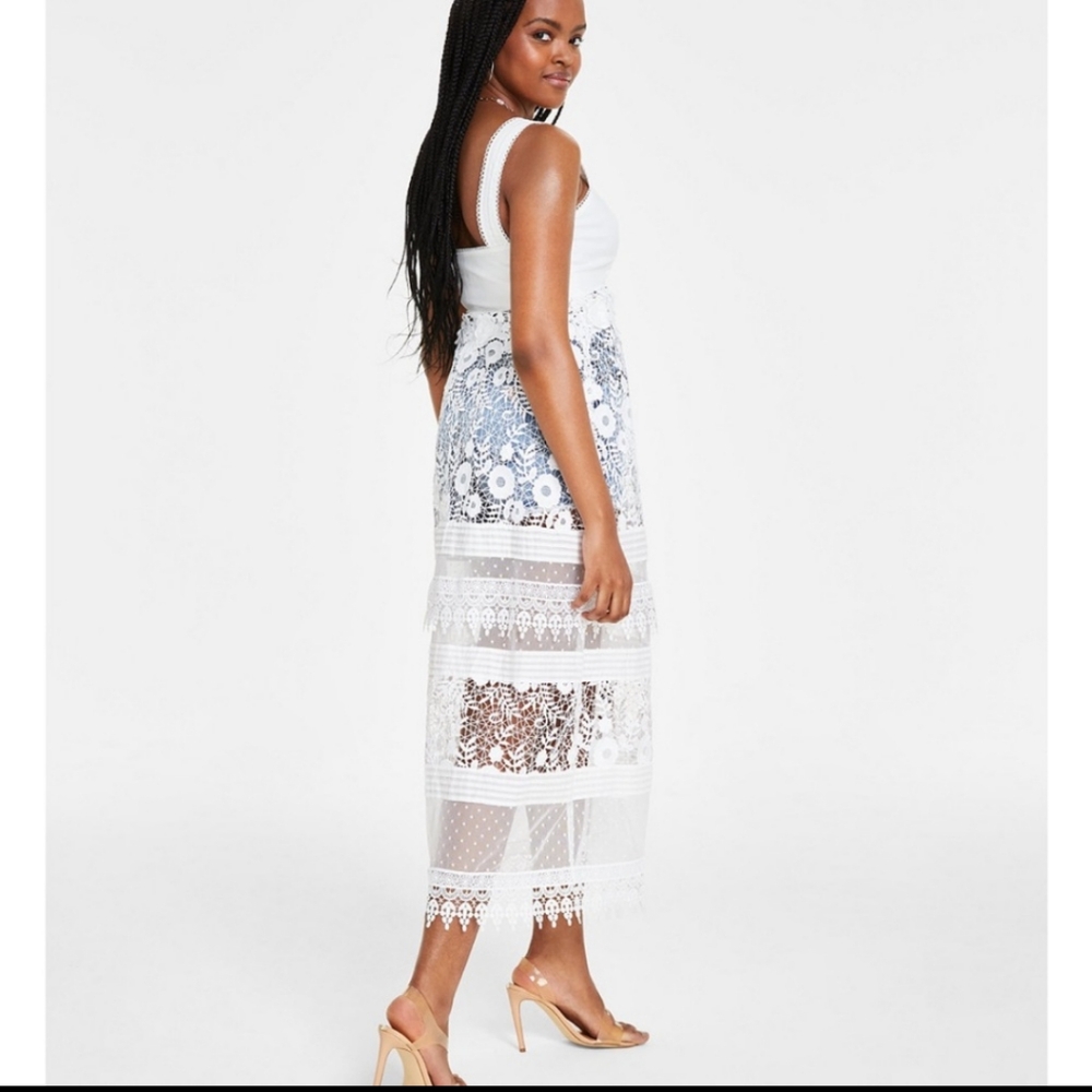White Lace Maxi Duster/Coverup